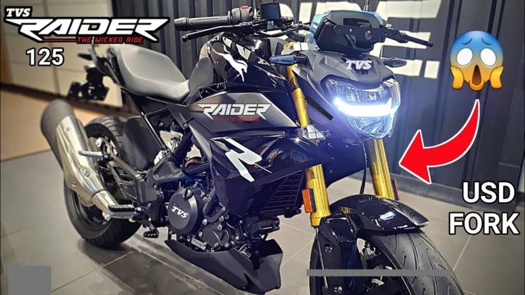 tvs raider 125 on road price