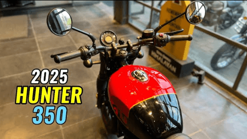 Royal Enfield Hunter 350 on road