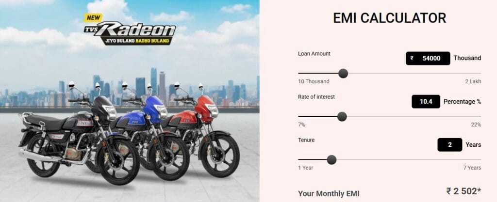 TVS Radeon: ₹65,000 में 70KM माइलेज और 109.7cc Duralife इंजन, क्या यह आपके लिए बेस्ट डील है? 12 tvs radeon price