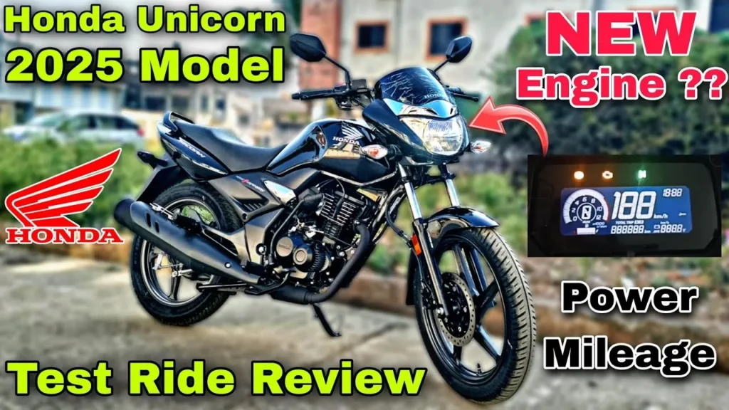 The All-New Honda Unicorn 2025: A Perfect Blend of Power, Comfort, and Mileage 7 Honda Unicorn 2025 Price