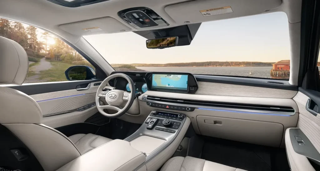 Hyundai Palisade 2025: A Powerful Hybrid SUV with Luxury Interior and Smart Features 8 Hyundai Palisade 2025 interior