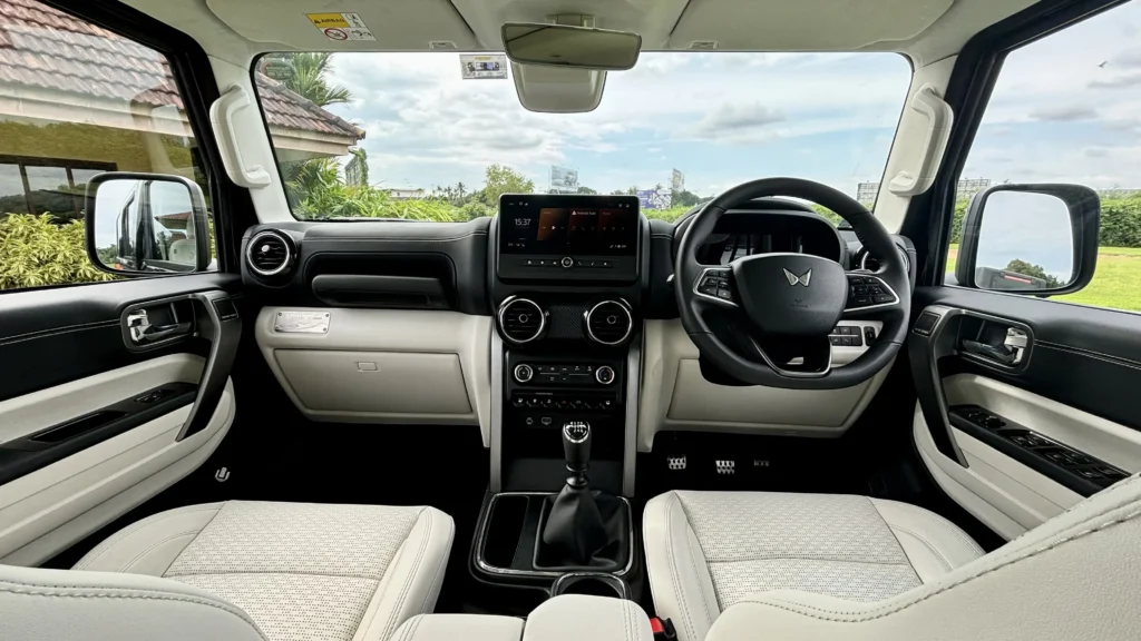Mahindra Thar 2025: Luxury Meets Power with 28kmpl Mileage & Bold 4×4 Style—At a Surprisingly Low Price! 9 Mahindra Thar 2025 Interior