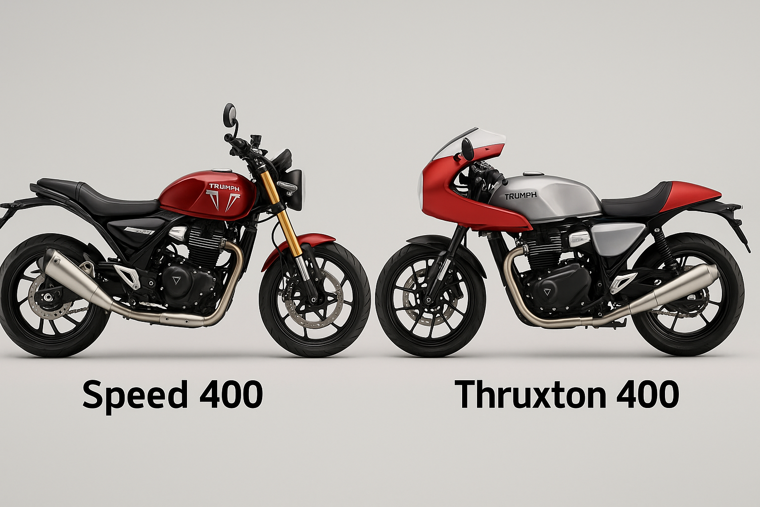 Triumph Thruxton 400 vs Speed 400