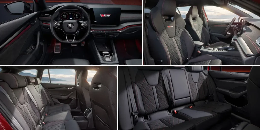 Skoda Octavia RS 2025 Launch in November – Stunning Features, Price Leaks & Variants Exposed! 4 Skoda Octavia RS Interior