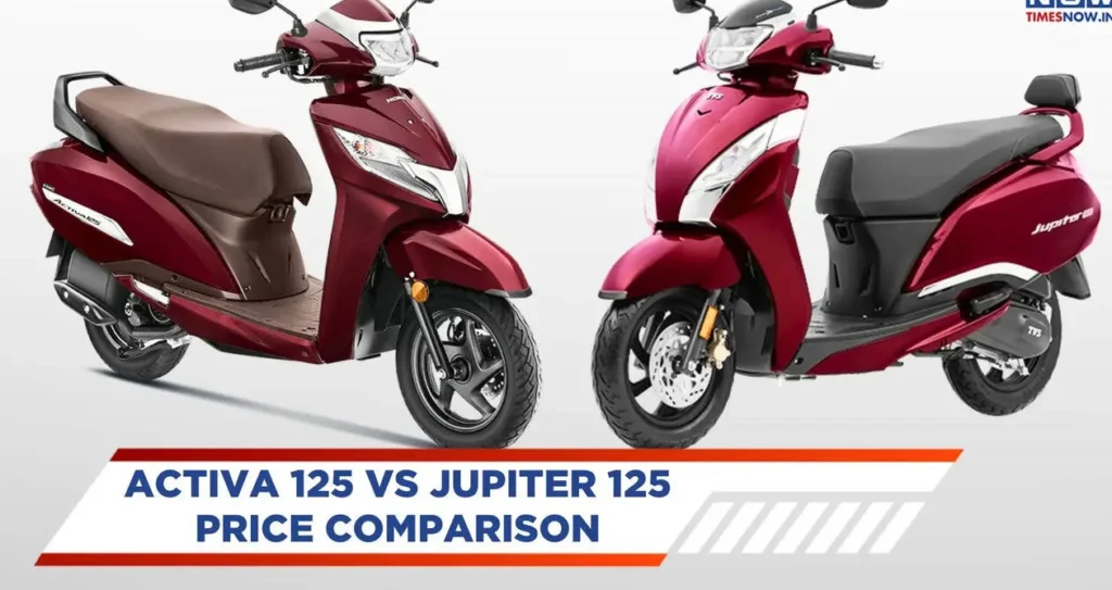 Honda Activa 7G vs TVS Jupiter 125 Price