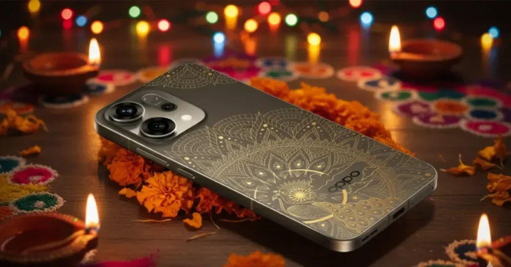 Festival Special! Oppo Reno 14 5G Diwali Edition Launched: Colour-Changing Back, 50MP Camera, 6000mAh Battery at ₹36,999 6 Oppo Reno 14 5G Diwali Edition Specs