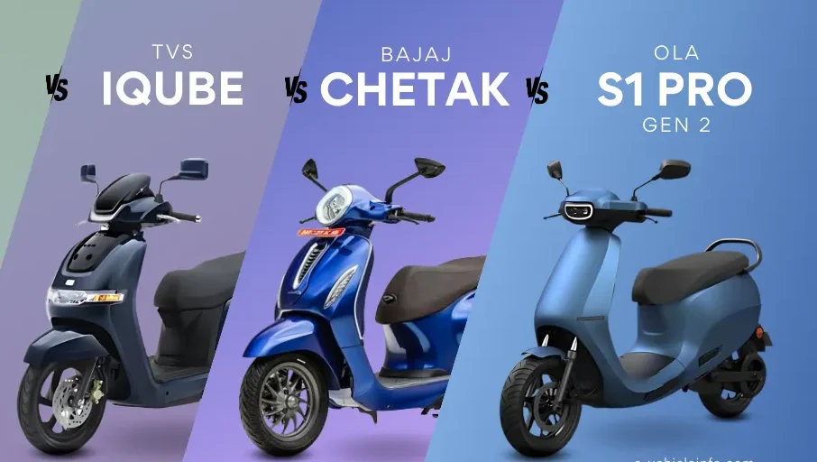 bajaj chetak ev vs tvs iqube vs ola s1 pro