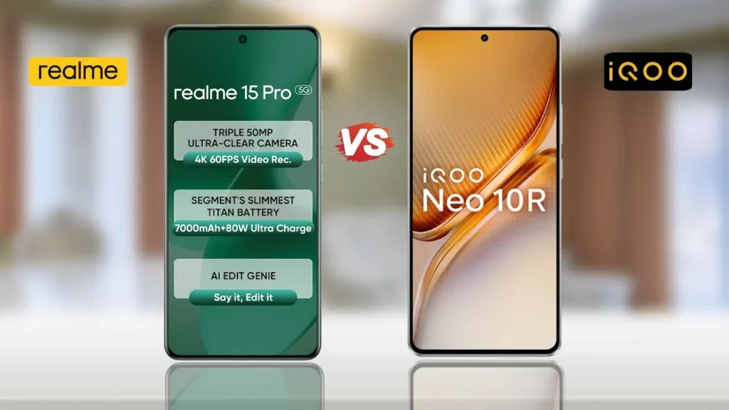 Performance King or Camera Champion? Who Wins in iQOO Neo 10r 5G vs Realme 15 Pro 2025 War! 5 iQOO Neo 10r 5G vs Realme 15 Pro